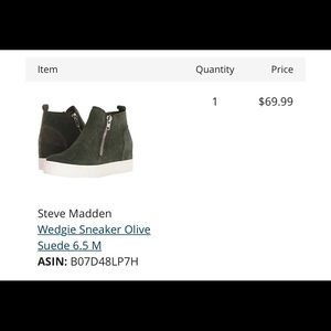Brand new Steve Madden Wedgie Sneakers